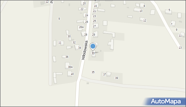 Kotowice, Włodowska, 33, mapa Kotowice