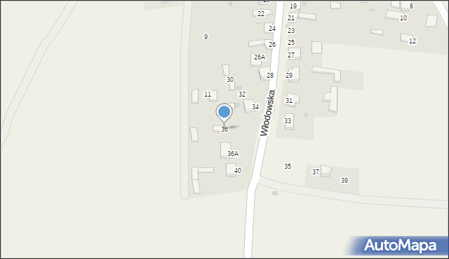 Kotowice, Włodowska, 36, mapa Kotowice