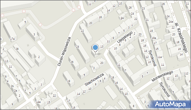 Kraków, Włóczków, 22, mapa Krakowa