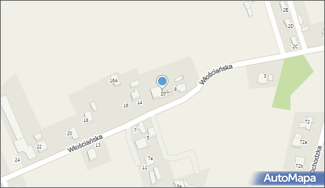 Ligota, Włościańska, 10, mapa Ligota