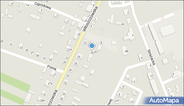 Łopuszno, Włoszczowska, 12, mapa Łopuszno