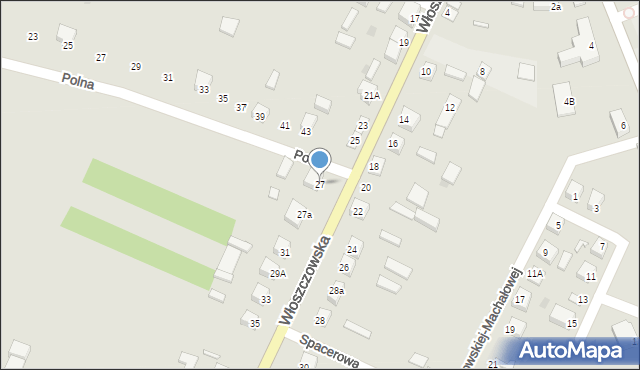 Łopuszno, Włoszczowska, 27, mapa Łopuszno