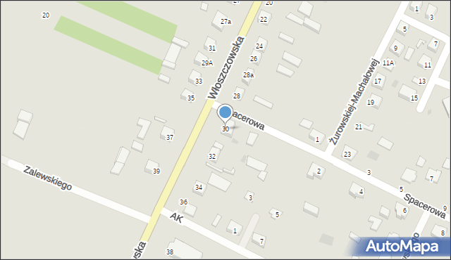 Łopuszno, Włoszczowska, 30, mapa Łopuszno