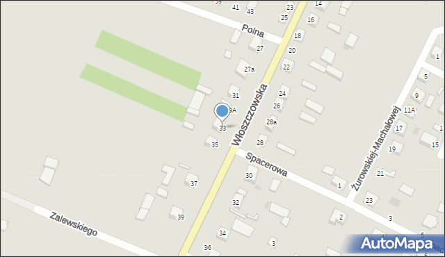 Łopuszno, Włoszczowska, 33, mapa Łopuszno