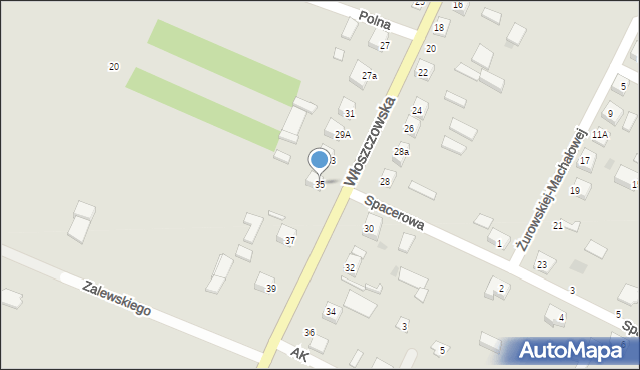 Łopuszno, Włoszczowska, 35, mapa Łopuszno