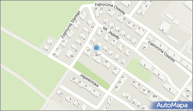 Lubań, Władysława Warneńczyka, 14, mapa Lubań