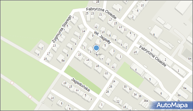 Lubań, Władysława Warneńczyka, 5, mapa Lubań