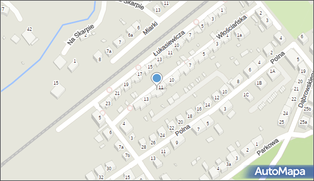 Lubań, Włościańska, 12, mapa Lubań