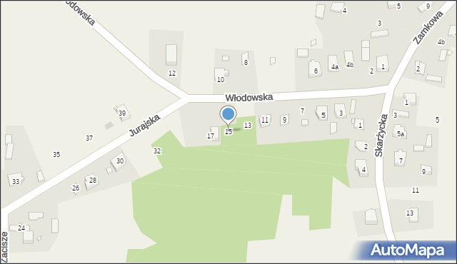 Morsko, Włodowska, 15, mapa Morsko