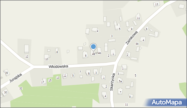 Morsko, Włodowska, 4a, mapa Morsko