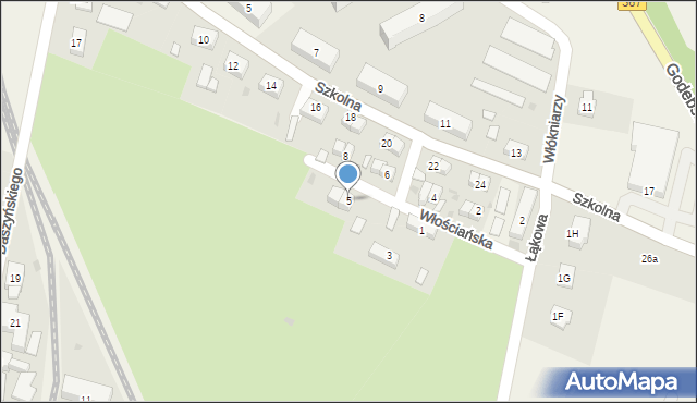 Mysłakowice, Włościańska, 5, mapa Mysłakowice