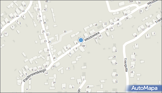 Myszków, Włodowska, 11A, mapa Myszków