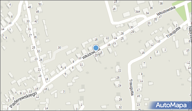 Myszków, Włodowska, 13, mapa Myszków