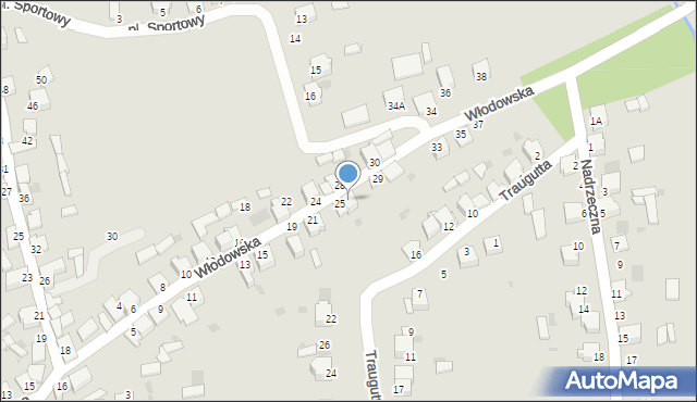 Myszków, Włodowska, 27, mapa Myszków