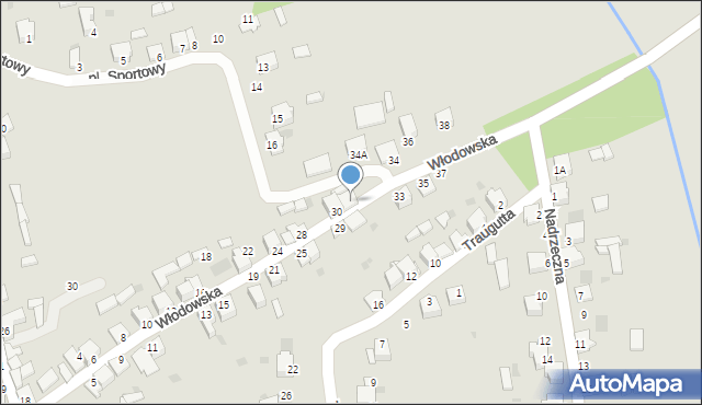 Myszków, Włodowska, 32, mapa Myszków