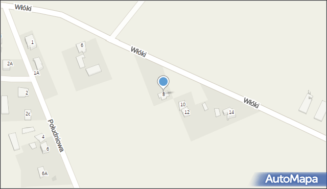 Niemce, Włóki, 8, mapa Niemce