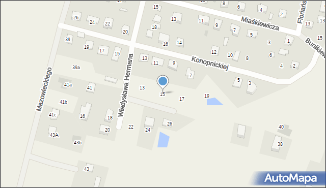 Nowe Proboszczewice, Władysława Hermana, 15, mapa Nowe Proboszczewice