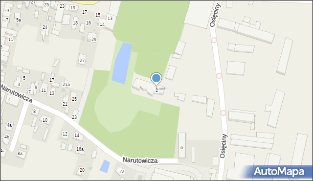 Osięciny, Włocławska, 2, mapa Osięciny