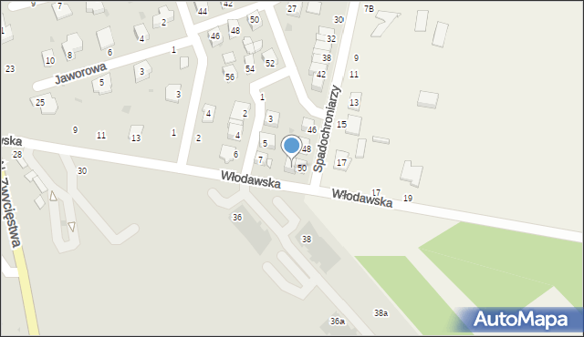 Parczew, Włodawska, 15, mapa Parczew