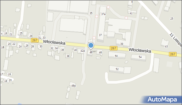 Piotrków Kujawski, Włocławska, 46, mapa Piotrków Kujawski