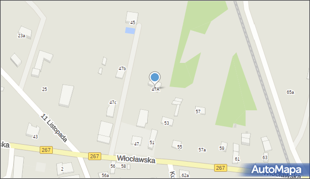 Piotrków Kujawski, Włocławska, 47A, mapa Piotrków Kujawski