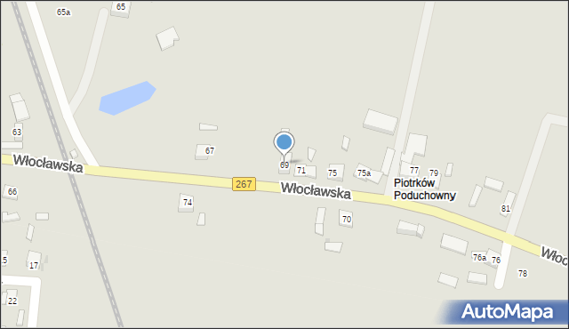 Piotrków Kujawski, Włocławska, 69, mapa Piotrków Kujawski