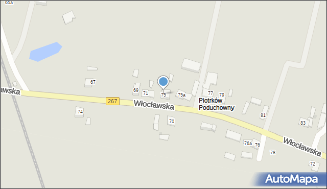 Piotrków Kujawski, Włocławska, 75, mapa Piotrków Kujawski
