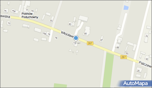 Piotrków Kujawski, Włocławska, 82, mapa Piotrków Kujawski