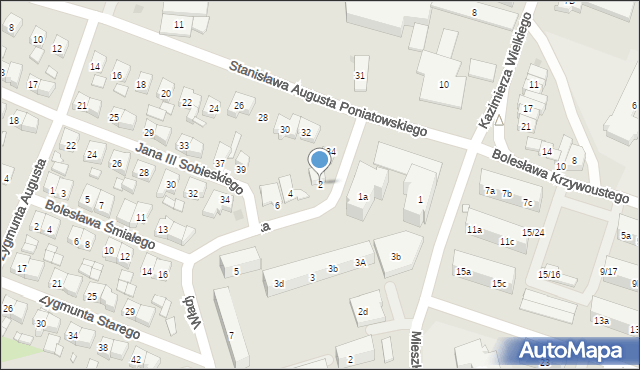 Pleszew, Władysława Warneńczyka, 2, mapa Pleszew