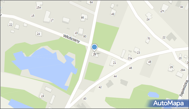 Płock, Włościany, 28, mapa Płock