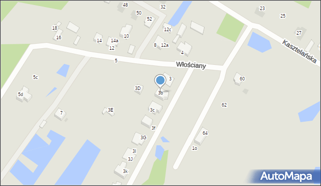 Płock, Włościany, 3b, mapa Płock
