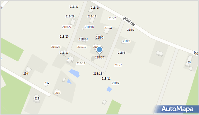 Potrzanowo, Włókna, 21B/10, mapa Potrzanowo