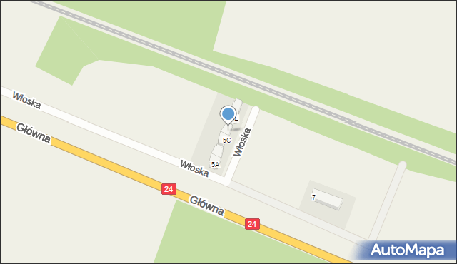 Przytoczna, Włoska, 5D, mapa Przytoczna