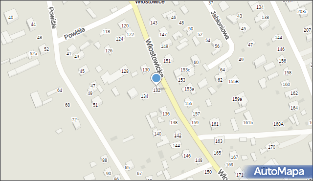 Puławy, Włostowicka, 132, mapa Puław