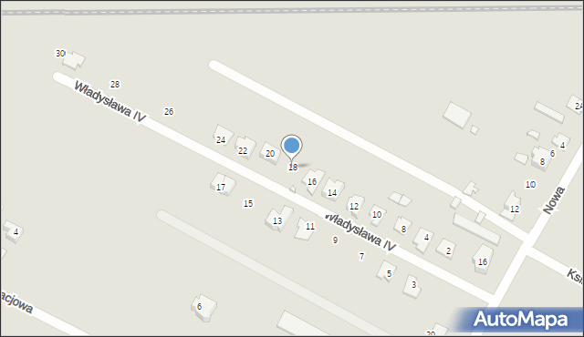 Radzymin, Władysława IV, 18, mapa Radzymin