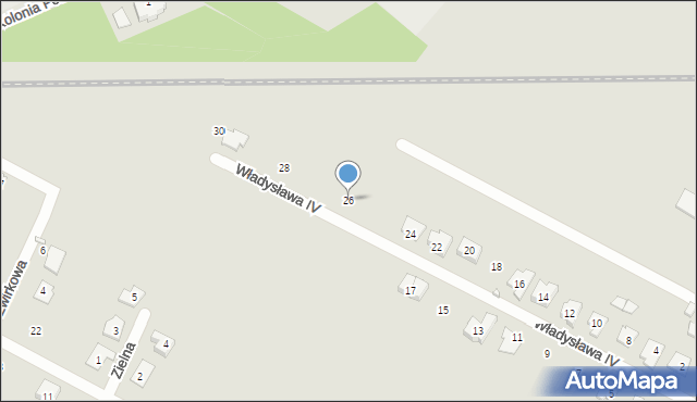Radzymin, Władysława IV, 26, mapa Radzymin