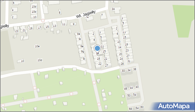 Ruda Śląska, Władysława Warneńczyka, 16, mapa Rudy Śląskiej