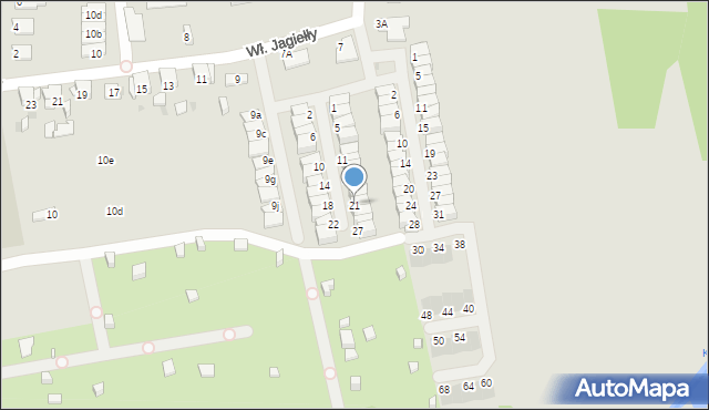 Ruda Śląska, Władysława Warneńczyka, 21, mapa Rudy Śląskiej