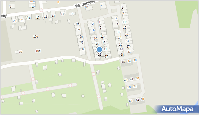 Ruda Śląska, Władysława Warneńczyka, 24, mapa Rudy Śląskiej