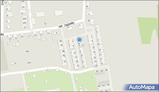 Ruda Śląska, Władysława Warneńczyka, 7, mapa Rudy Śląskiej