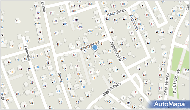 Rydułtowy, Władysława, 3A, mapa Rydułtowy