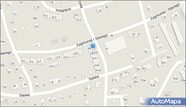 Rzeszów, Władysława Warneńczyka, 34/3, mapa Rzeszów