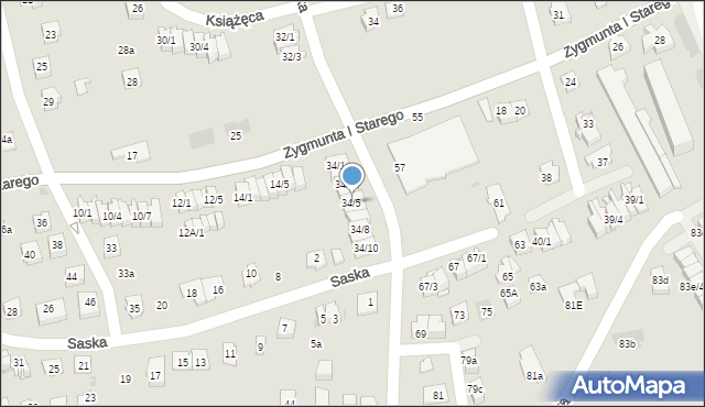 Rzeszów, Władysława Warneńczyka, 34/5, mapa Rzeszów