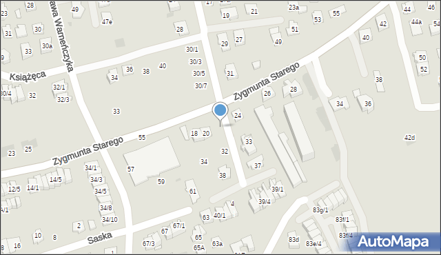 Rzeszów, Władysława IV, 36, mapa Rzeszów