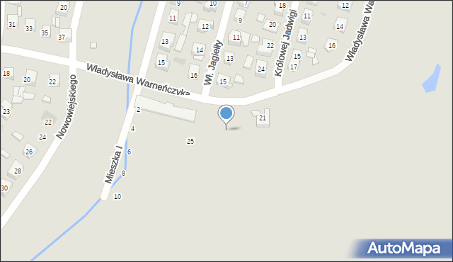 Sieradz, Władysława Warneńczyka, 23, mapa Sieradz