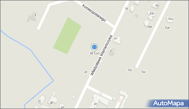 Sieradz, Władysława Warneńczyka, 2f, mapa Sieradz