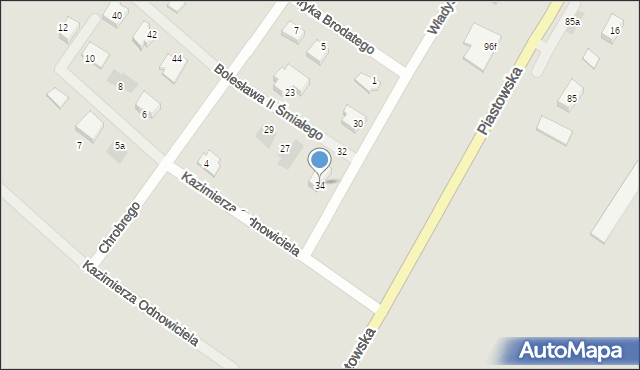 Sierpc, Władysława I Hermana, 34, mapa Sierpc