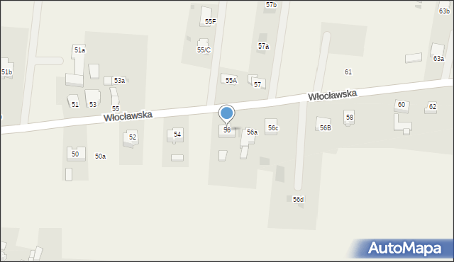 Skulsk, Włocławska, 56, mapa Skulsk