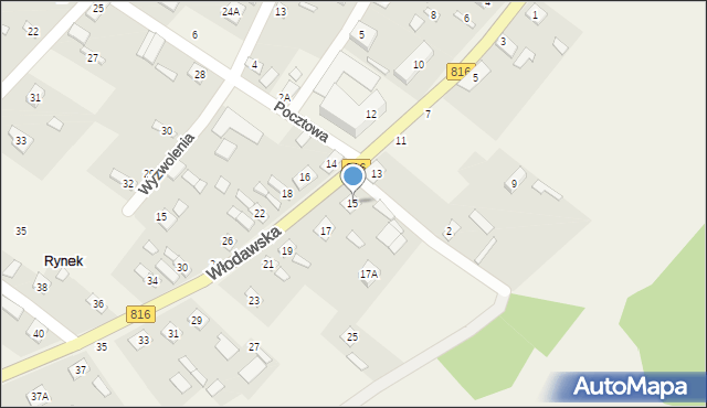 Sławatycze, Włodawska, 15, mapa Sławatycze