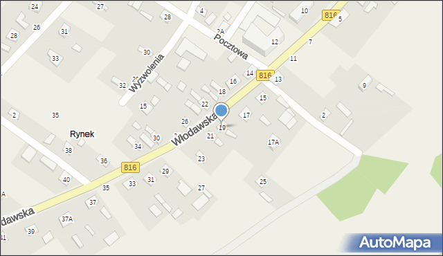 Sławatycze, Włodawska, 19, mapa Sławatycze
